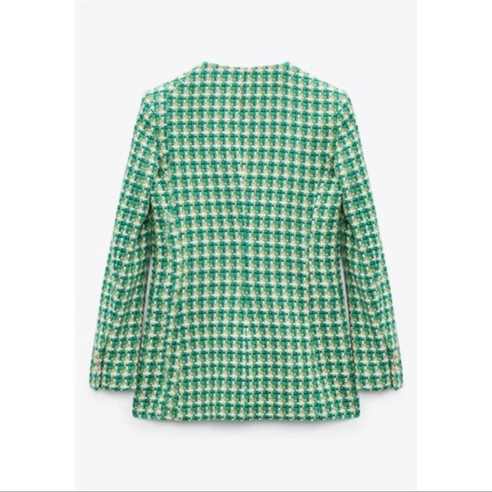 ZARA Textured Double Breasted Blazer - Picture 13 of 16